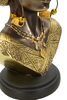 Statua etnica viso di donna africana con turbante mod. D 15x12x28  41766 - foto 4