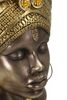 Statua etnica viso di donna africana con turbante mod. A 23,5X17,5X39,5  41763 - foto 5