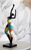 Statuetta moderna donna danza puzzle di colori 12,5x10x38  42914