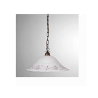 Lampadario 30cm a sospensione con decorazioni edera ambra FOGLIA SP D30 41175 LUCI CLASSICHE
