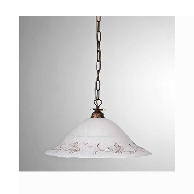 Lampadario a sospensione diametro 40cm con decorazioni edera ambra FOGLIA SP D40 41176 LUCI CLASSICH