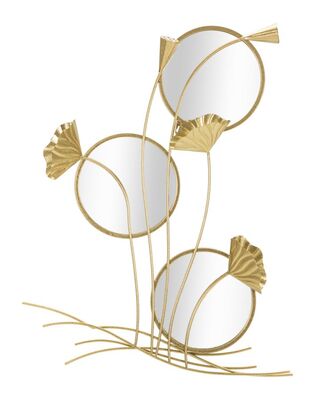 Composizione di specchietti decorativi 65x88 in metallo  41599