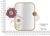 Specchio da muro con appendini e decoro fiori 75x64,1  41602 - foto 5