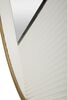 Specchio parete moderno design rotondo decoro a V bordo oro 80cm (73x64)  41556 - foto 4