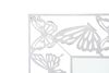 Particolare di Speccho bianco da arredo di forma allungata farfalle 85x115  41618