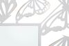 Ulteriore dettaglio di Speccho bianco da arredo di forma allungata farfalle 85x115  41618