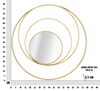 Specchio oro glamour 34 cm decoro cerchi glamour 80cm  41842 - foto 5