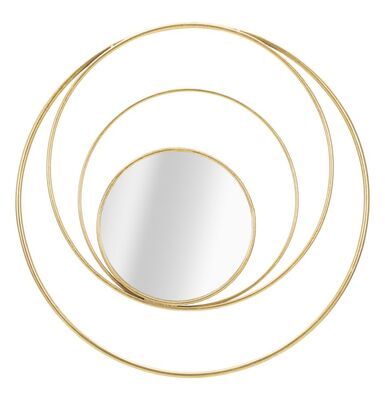 Specchio oro glamour 34 cm decoro cerchi glamour 80cm  41842