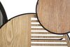 Ulteriore dettaglio di Specchio rotondo da muro decorato da cerchi in legno 123,2x63,5  41858