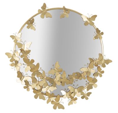 Specchio cornice decorata motivo farfalle 74cm  41612