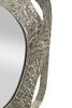 Particolare di Specchio con cornice decorativa argento in metallo 66x75  42558