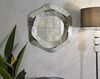 Specchio con cornice decorativa argento in metallo 66x75  42558 - foto 4