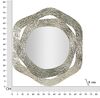 Specchio con cornice decorativa argento in metallo 66x75  42558 - foto 5