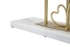 Ulteriore dettaglio di Specchio da tavolo con base marmo e decoro a cuore 30x39,5  41609
