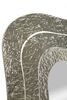 Immagine aggiuntiva di Specchio decorativo con cornice martellata argento 74x79  42559