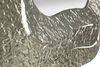 Specchio decorativo con cornice martellata argento 74x79  42559 - foto 4