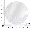 Specchio decorativo da ingresso o camera da letto bianco farfalle 62,5cm  41619 - foto 6
