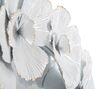 Particolare di Specchio decorativo soggiorno bianco fiori sfumati oro 82cm  41620