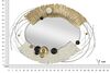 Specchio decorativo ovale metallo oro bianco argento 114x81  42561 - foto 6