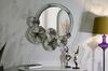 Specchio argento con decorazione in metallo particolare ingresso 87x80,6  42560 - foto 4