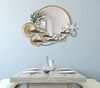 Specchio rotondo da parete con pesci e coralli 88,9x65,4 decorativo  41601 - foto 4