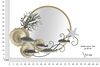Specchio rotondo da parete con pesci e coralli 88,9x65,4 decorativo  41601 - foto 5