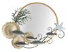 Specchio rotondo da parete con pesci e coralli 88,9x65,4 decorativo  41601