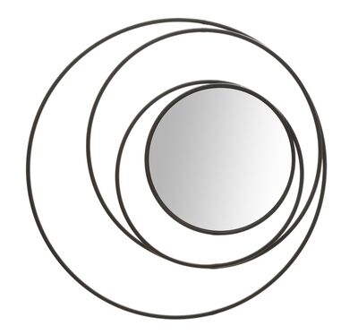 Specchio da 33cm decorativo con motivo astratto scuro 80cm  41604