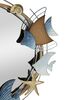 Immagine aggiuntiva di Specchio da parete decorativo moderno pesci conchiglie stelle marine 68x67cm 