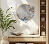 Specchio da parete decorativo moderno pesci conchiglie stelle marine 68x67cm  42571 - foto 5