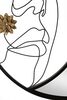 Specchio decorativo design mezzaluna viso stilizzato 80cm (27x76)  41557 - foto 4