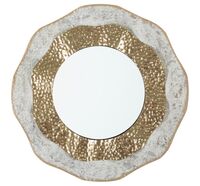 Specchio destrutturato da muro motivo ondulato 54,5cm  41608
