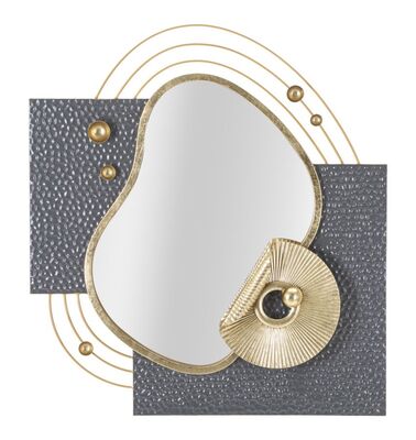 Specchio da parete di forma particolare con quadrati 72,4x80  41856