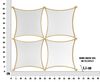 Bellissimo particolare specchio composizione 4 quadrati  41843 - foto 5