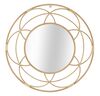 Specchio da parete rotondo in rattan e ferro archi 60cm  41844
