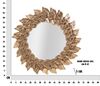Specchio rotondo decorativo moderno petali rame 73cm  41629 - foto 5