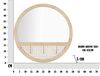 Specchi rotondo semplice cornice legno con appendiabiliti 50cm  41630 - foto 5