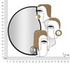 Specchio decorativo mezzaluna con visi 83x80 (48,5x72)  41558 - foto 6