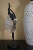 Decorazione statuetta moderna donna ballerina attitude 14x14x42,5  41756