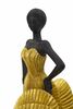 Soprammobile ballerina decorazione oro e nero 16,5x15x36  41753 - foto 5
