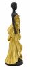Particolare di Decorazione statuetta donna abito dorato 14,5x10x33  41754