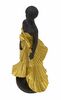 Ulteriore dettaglio di Decorazione statuetta donna abito dorato 14,5x10x33  41754