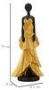Decorazione statuetta donna abito dorato 14,5x10x33  41754 - foto 6