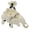 Statua soprammobile tribale donna africana con elefante 29x13x29  45456 - foto 6