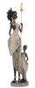 Immagine aggiuntiva di Statua africana donna tribale con bambino alta 46cm 11,5x8,5x46  41747