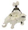 Statua etnica donna africana scultura decorativa 19,5x8x12 COLORI E LUCI - foto 5
