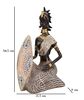 Statua etnica donna africana scultura decorativa 19,5x8x12 COLORI E LUCI - foto 6