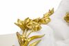 Statua decorativa leopardo soprammobile bianco oro 53x21,5x24  41761 - foto 5