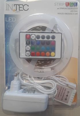 Striscia a led RGB con telecomando lunga 3 metri Flash Strobe Fade Smooth 39281 LUCI LED