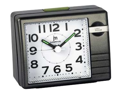 Sveglia piccola nera con snooze e suoneria crescente  45134